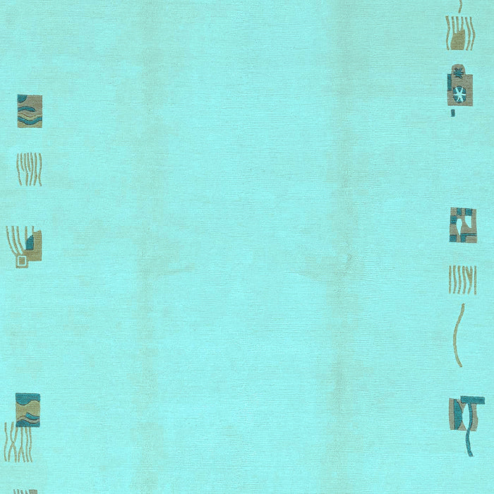 Machine Washable Solid Light Blue Modern Rug, wshabs3584lblu