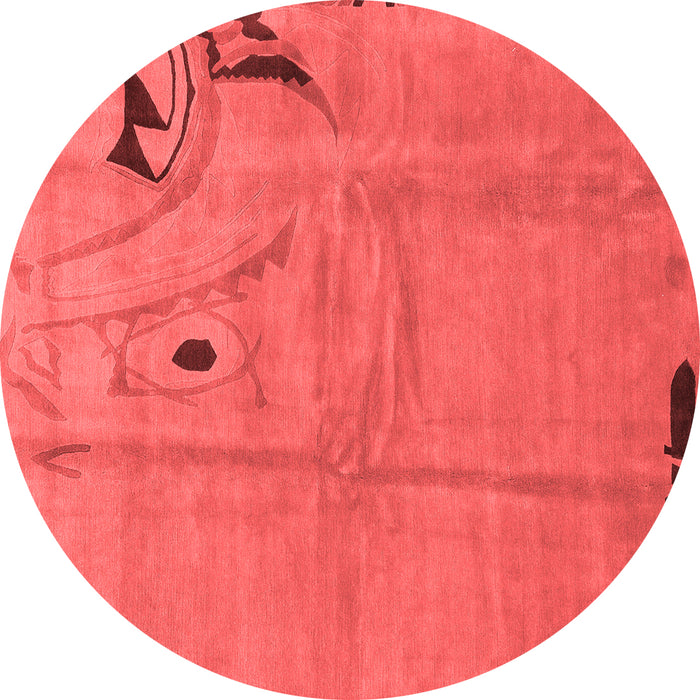 Abstract Red Modern Rug, abs3585red