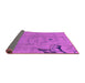 Sideview of Abstract Pink Modern Rug, abs3585pnk