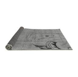 Sideview of Abstract Gray Modern Rug, abs3585gry