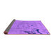 Sideview of Abstract Purple Modern Rug, abs3585pur