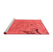 Modern Red Washable Rugs