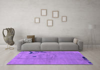 Machine Washable Abstract Purple Modern Rug, wshabs3585pur