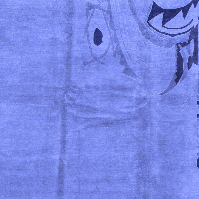 Abstract Blue Modern Rug, abs3585blu