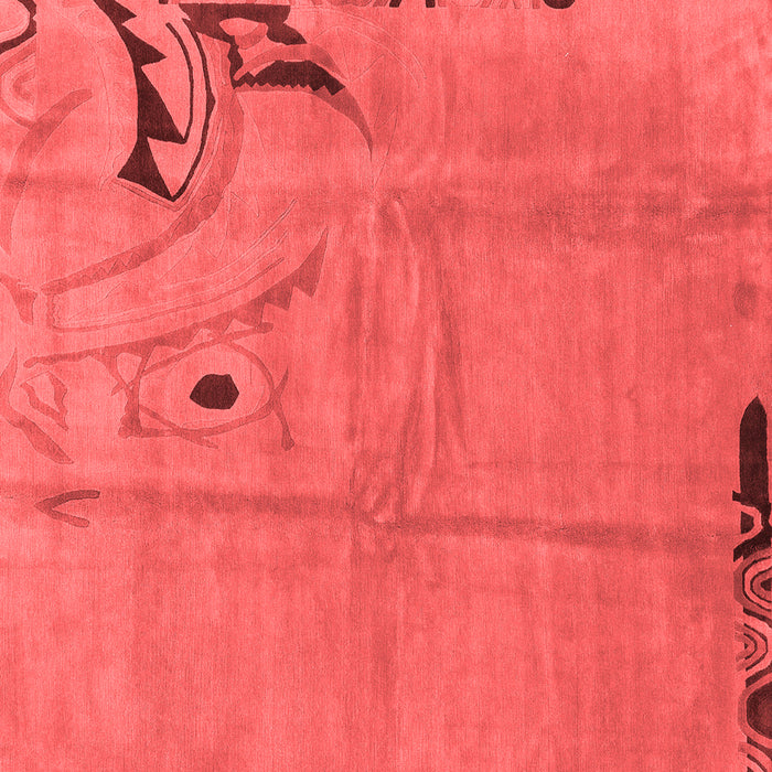 Abstract Red Modern Rug, abs3585red