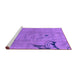 Sideview of Machine Washable Abstract Purple Modern Area Rugs, wshabs3585pur