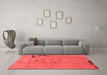 Modern Red Washable Rugs