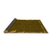 Sideview of Abstract Yellow Modern Rug, abs3586yw