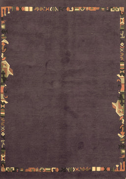 Abstract Brown Modern Rug, abs3586brn