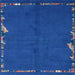 Square Abstract Ocean Blue Modern Rug, abs3586