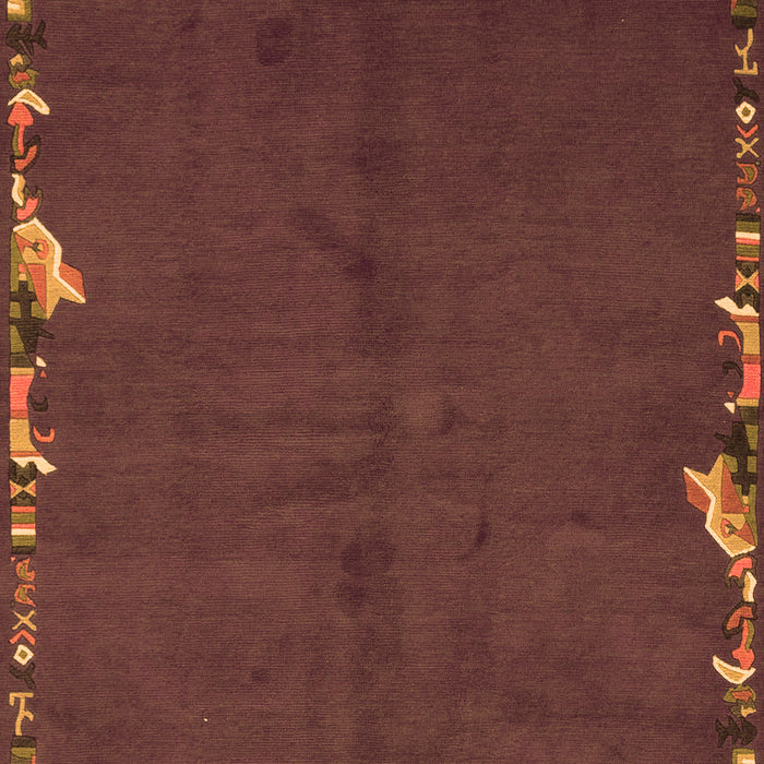 Abstract Orange Modern Rug, abs3586org