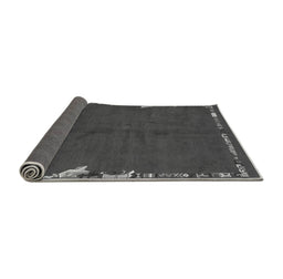 Sideview of Abstract Gray Modern Rug, abs3586gry