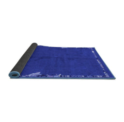 Sideview of Abstract Blue Modern Rug, abs3586blu