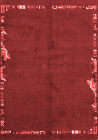 Abstract Red Modern Rug, abs3586red