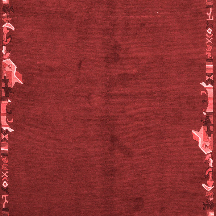 Abstract Red Modern Area Rugs