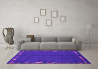 Machine Washable Abstract Pink Modern Rug, wshabs3586pnk