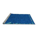 Sideview of Machine Washable Abstract Light Blue Modern Rug, wshabs3586lblu