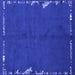 Square Abstract Blue Modern Rug, abs3586blu