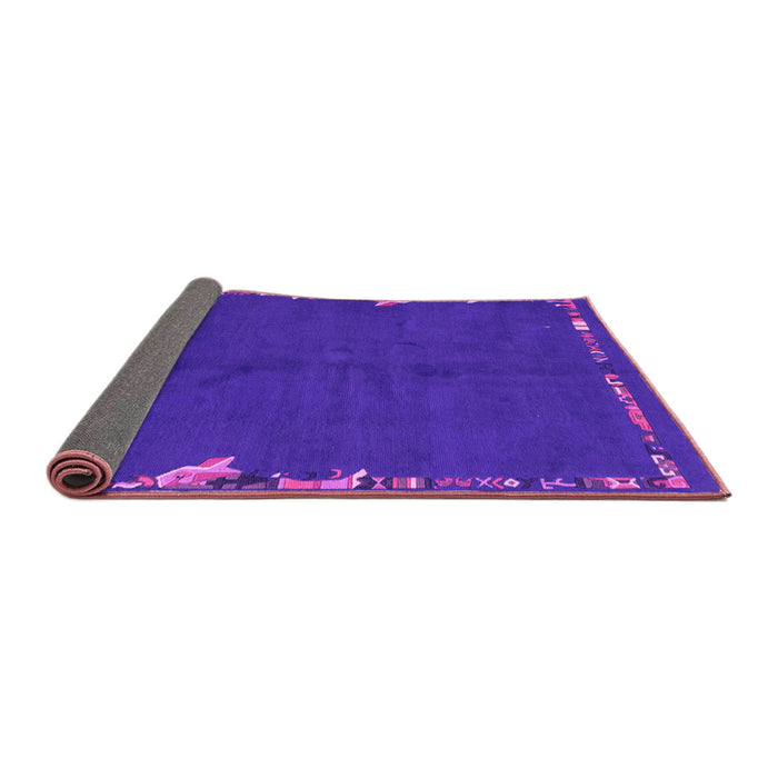 Sideview of Abstract Pink Modern Rug, abs3586pnk