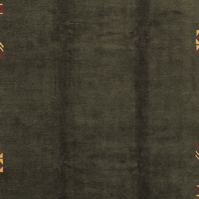 Machine Washable Abstract Brown Modern Rug, wshabs3587brn