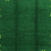 Square Abstract Green Modern Rug, abs3587grn