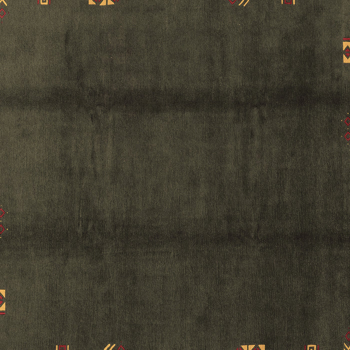 Square Machine Washable Abstract Brown Modern Rug, wshabs3587brn