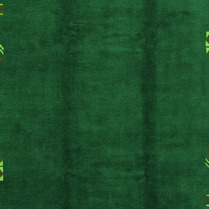 Abstract Green Modern Rug, abs3587grn