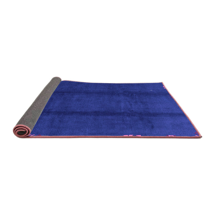 Sideview of Abstract Purple Modern Rug, abs3587pur