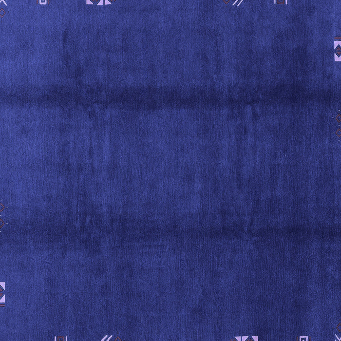 Square Abstract Blue Modern Rug, abs3587blu