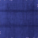 Square Abstract Blue Modern Rug, abs3587blu