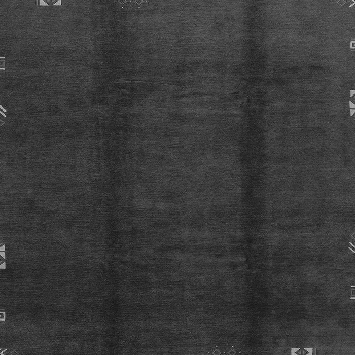 Square Abstract Gray Modern Rug, abs3587gry