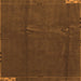 Square Abstract Orange Modern Rug, abs3588org