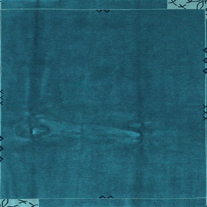 Square Abstract Light Blue Modern Rug, abs3588lblu