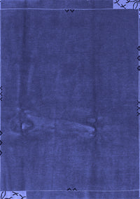 Abstract Blue Modern Rug, abs3588blu