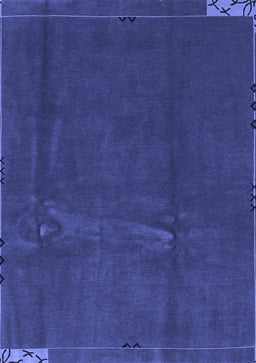 Abstract Blue Modern Rug, abs3588blu