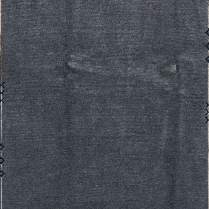 Abstract Charcoal Blue Modern Rug, abs3588