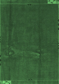 Abstract Emerald Green Modern Rug, abs3588emgrn