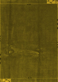 Abstract Yellow Modern Rug, abs3588yw