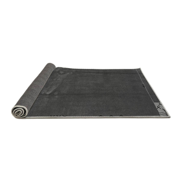 Sideview of Abstract Gray Modern Rug, abs3588gry