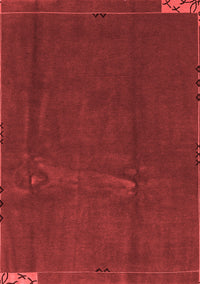 Abstract Red Modern Rug, abs3588red