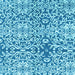 Square Machine Washable Abstract Light Blue Modern Rug, wshabs3589lblu