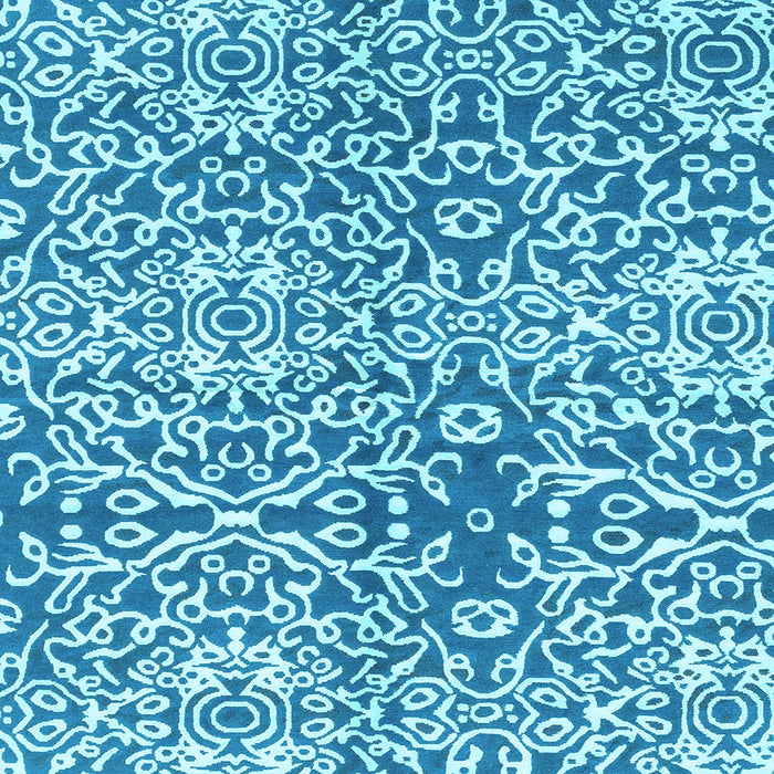 Square Abstract Light Blue Modern Rug, abs3589lblu