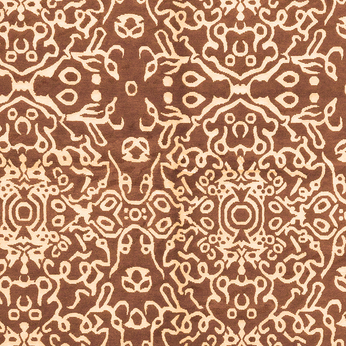 Abstract Orange Modern Rug, abs3589org