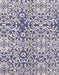 Machine Washable Abstract Deep Periwinkle Purple Rug, wshabs3589