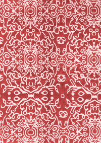 Abstract Red Modern Rug, abs3589red