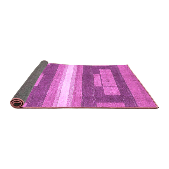 Sideview of Abstract Purple Modern Rug, abs358pur