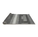 Sideview of Abstract Gray Modern Rug, abs358gry