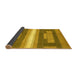 Sideview of Abstract Yellow Modern Rug, abs358yw