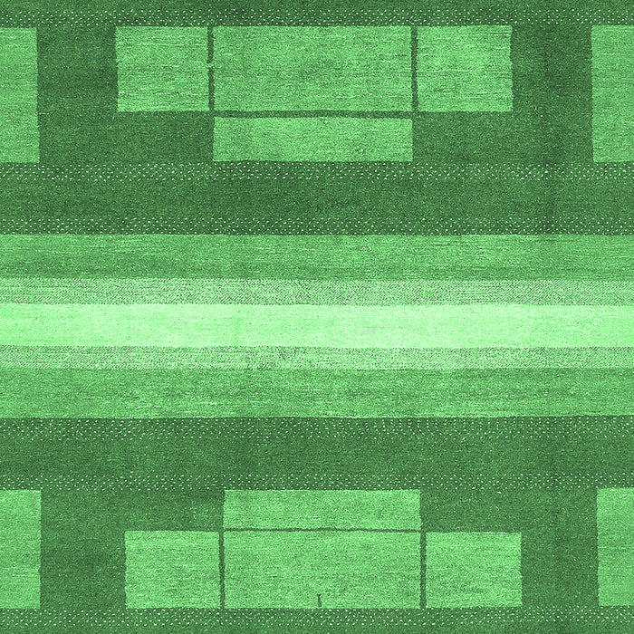Machine Washable Abstract Emerald Green Modern Area Rugs, wshabs358emgrn