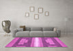 Machine Washable Abstract Purple Modern Area Rugs in a Living Room, wshabs358pur